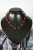 Collier aus roten Karneol Steine: Perlengröße ca. 4 - 10 mm